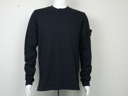 STONE ISLAND T-Shirt/Longsleeve/Crewneck D'blau Grösse L