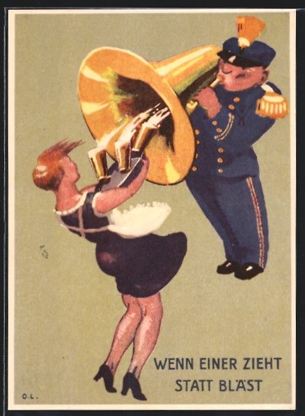 Cartoline postali: Luzern, XX. Eidg. Musikfest 1935, Wenn e – Usato da Berlin venduto da bartko-reher