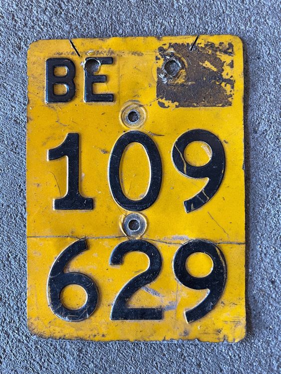 BE Mofa Nummernschild Kaufen auf Ricardo