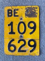 BE Mofa Nummernschild