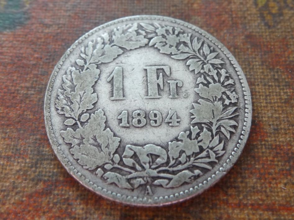 Tutti le monete: 1 Fr. 1894   (B) – Usato da Romanel-sur-Lausanne venduto da Swift13