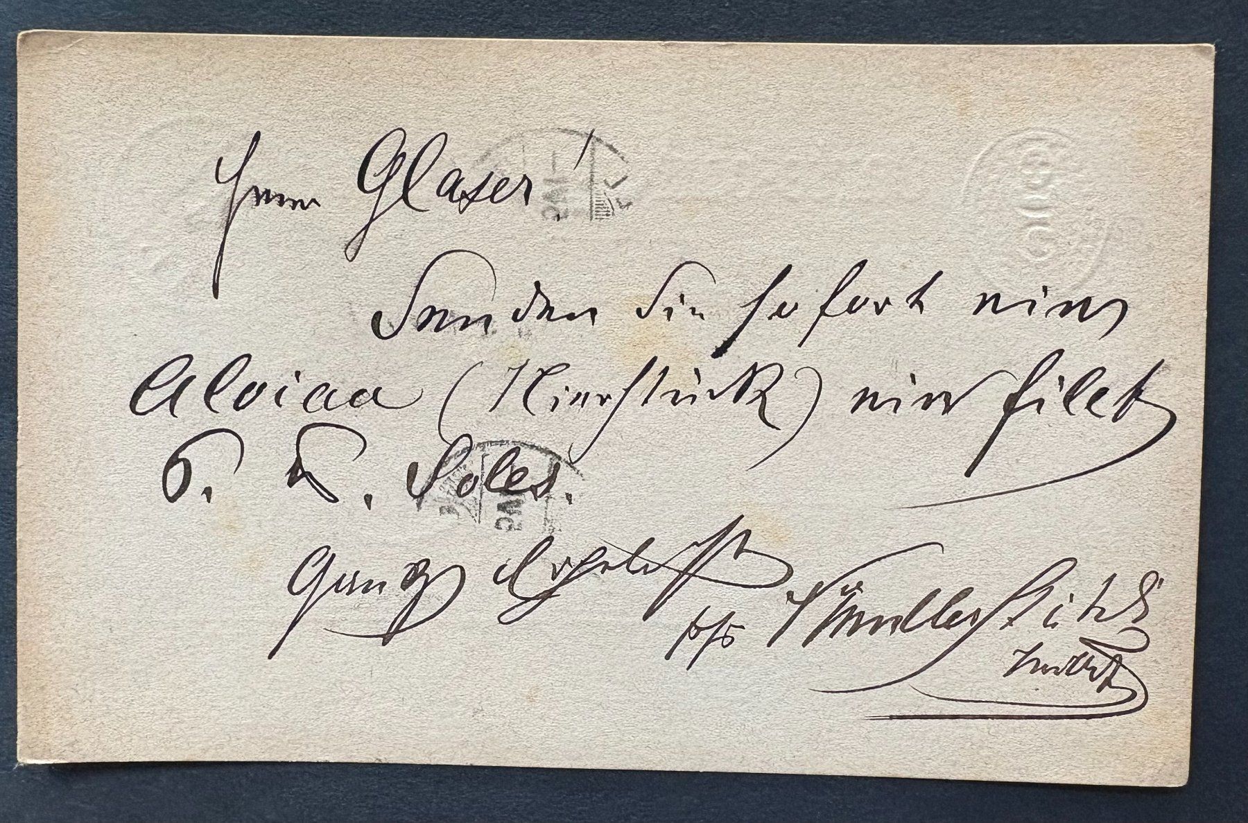 Tutti i francobolli: POSTKARTE INTERLAKEN 1875 – Usato da Ostermundigen venduto da Wyatt-Earp 1