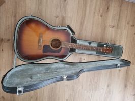 Washburn Akustik Gitarre D-26S 1980er, inkl Hardcase+Zubehör
