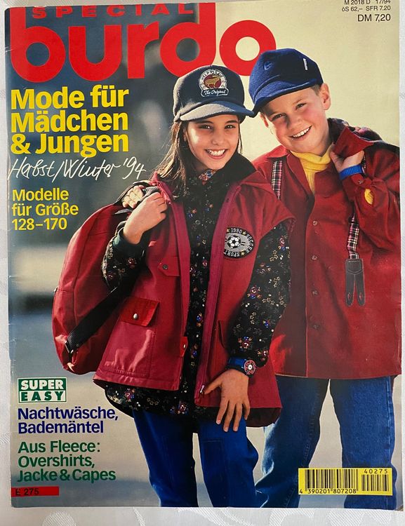 Magazine Burda Mode Novembre 1991 - Modèles Intemporels Dont Duffle-coat Etc. - Occasion