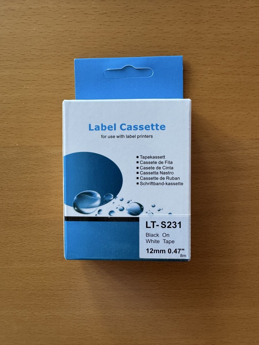 Apparecchi a nastro: Label Schriftbandkassette LT-S231 – Nuovo e nell'imballaggio originale da Scherzingen venduto da hei_sq66