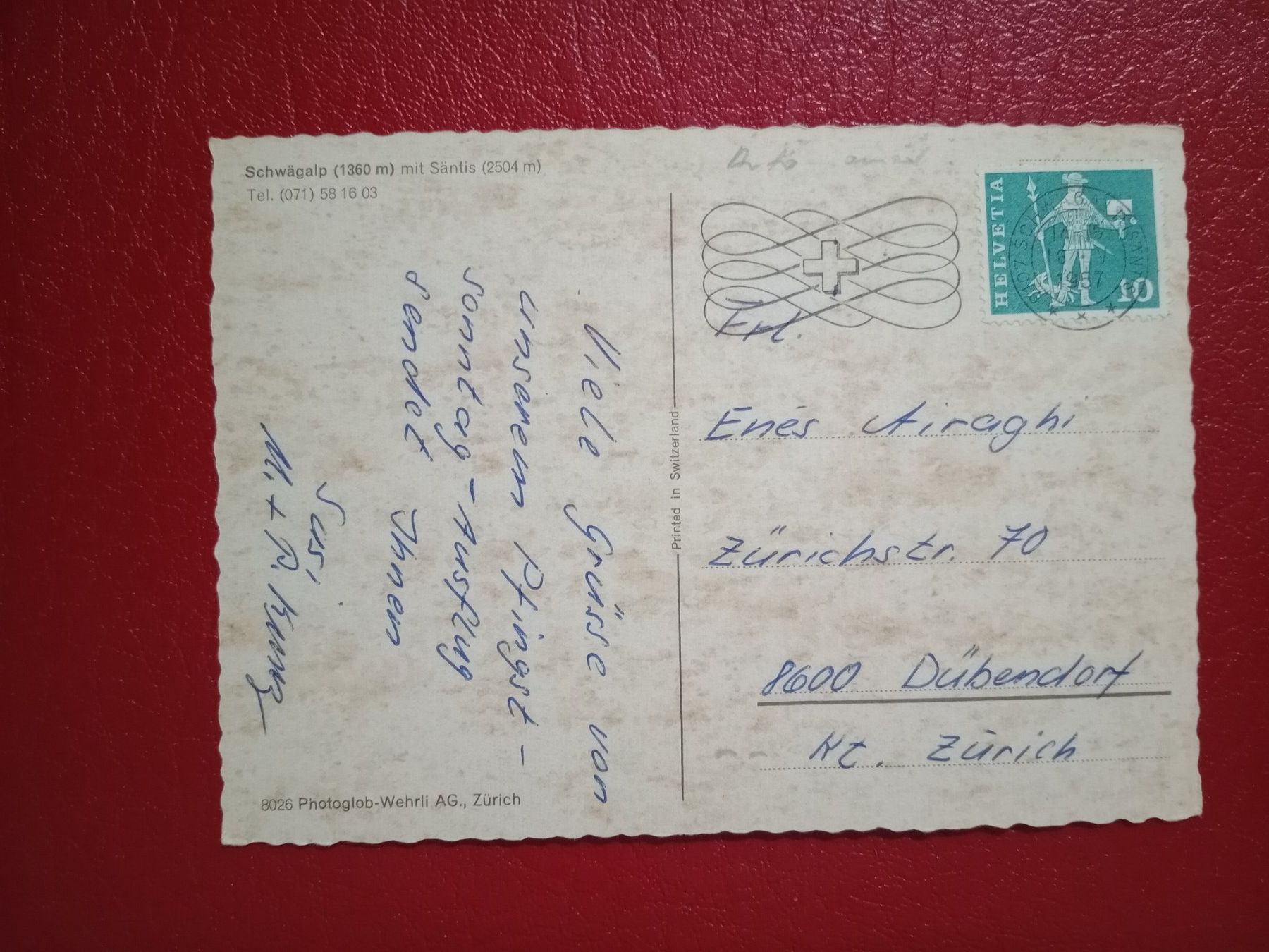 Ansichtskarten: Schwägalp Parkplatz Auto Oldtimer 1967 – Gebraucht aus Küttigen von Melisch1000 1