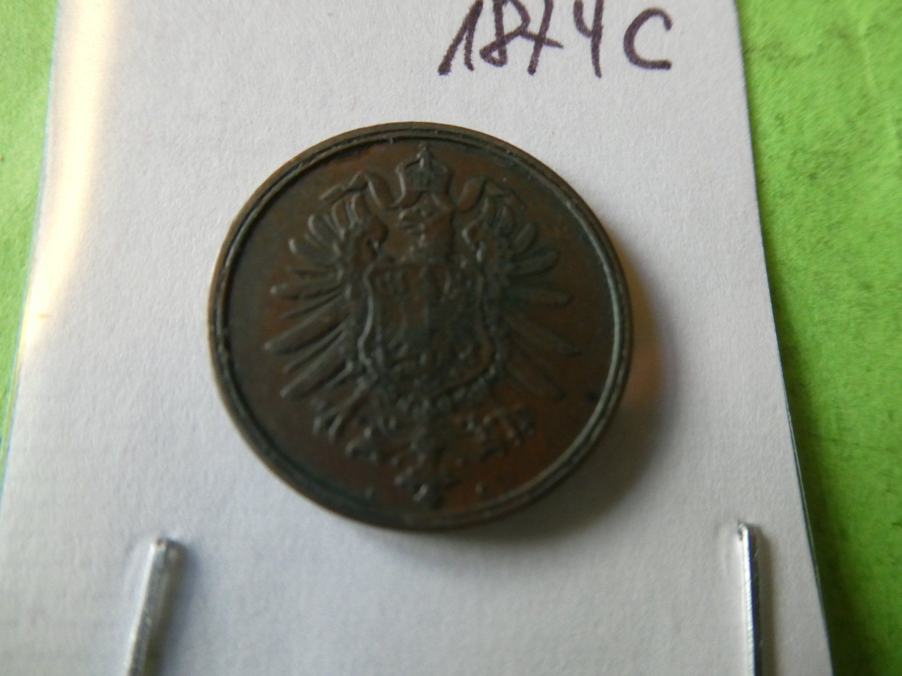 Tutti le monete: Dt. Reich 1874 C, 2 Pfennig – Usato da Hinterforst venduto da rohusri 1