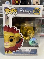 Funko POP! Disney The Lion King  Simba (Leaf Mane) (Gold)