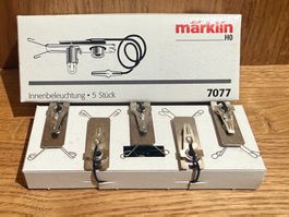 Märklin 7077, Innenbeleuchtung 5 Stück, AC, H0, OVP