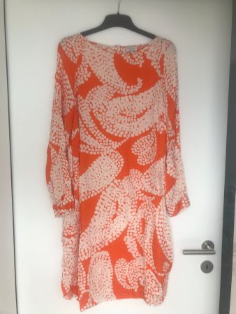 Oranges Sommerkleid Milano Italy - Grösse 38
