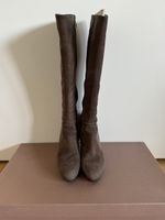 Bottes Gianvito Rossi en daim marron , taille 39.5