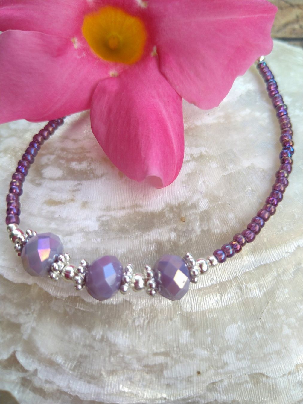 Bracciali & Braccialetti: Armketteli mit Glasschliffperlen – Nuovo e nell'imballaggio originale da Steinmaur venduto da Cinderella309
