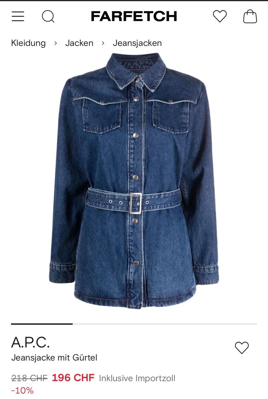 Giacche: A.P.C – Usato da Fribourg venduto da waves55