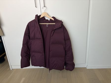 Daunenjacke Uniqlo Damen Dunkelrot Gr. L