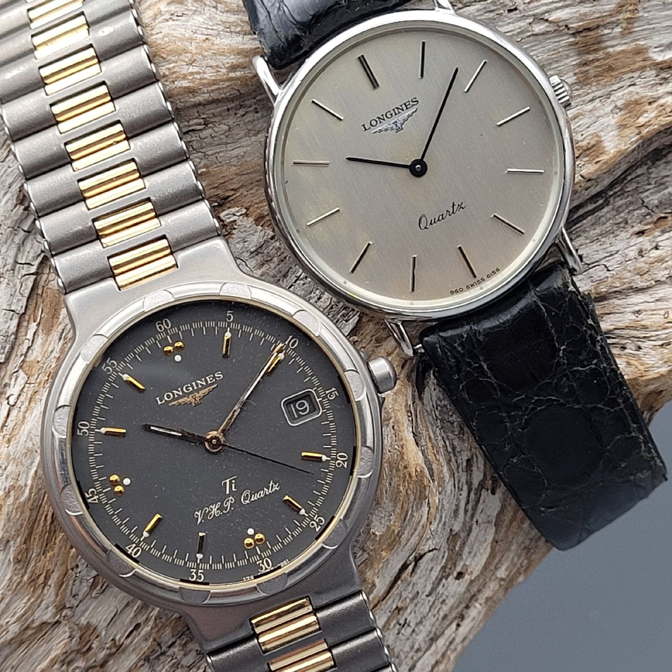 Longines Montres: LONGINES CONQUEST V.H.P TI TITANIUM & LONGINES QUARTZ DEFEKT – Défectueux à Bern par SeikoVintage 3