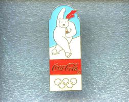 Coca Cola  Eisbär  Eisschnelllauf