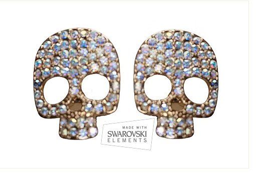 Orecchini pendenti & Orecchini a lobo: Ohrstecker Skulls mit Swarovski Crystal – Nuovo e nell'imballaggio originale da Bottenwil venduto da anh_5brz