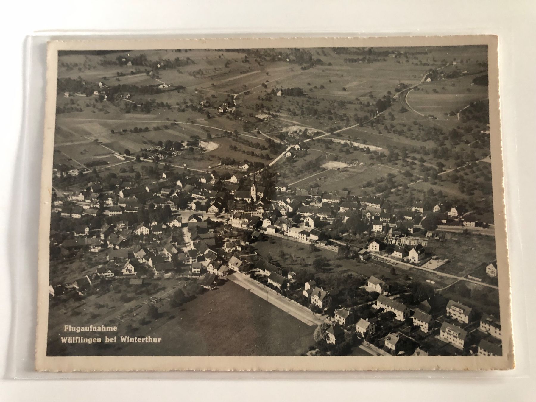 Cartoline postali: WÜLFLINGEN ZH 1935 - Gesamtansich – Usato da Lufingen venduto da Rac0 1