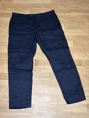 Linen blue pants from Zara