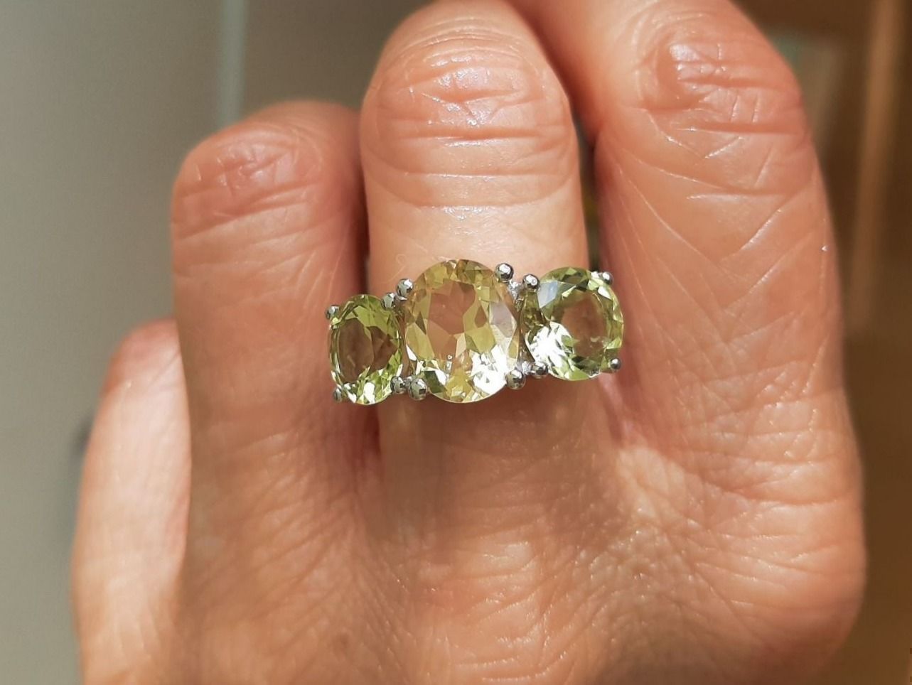 Anelli: Ring 18K Weissgold mit Citrinen – Usato da Volketswil venduto da ronbons 1