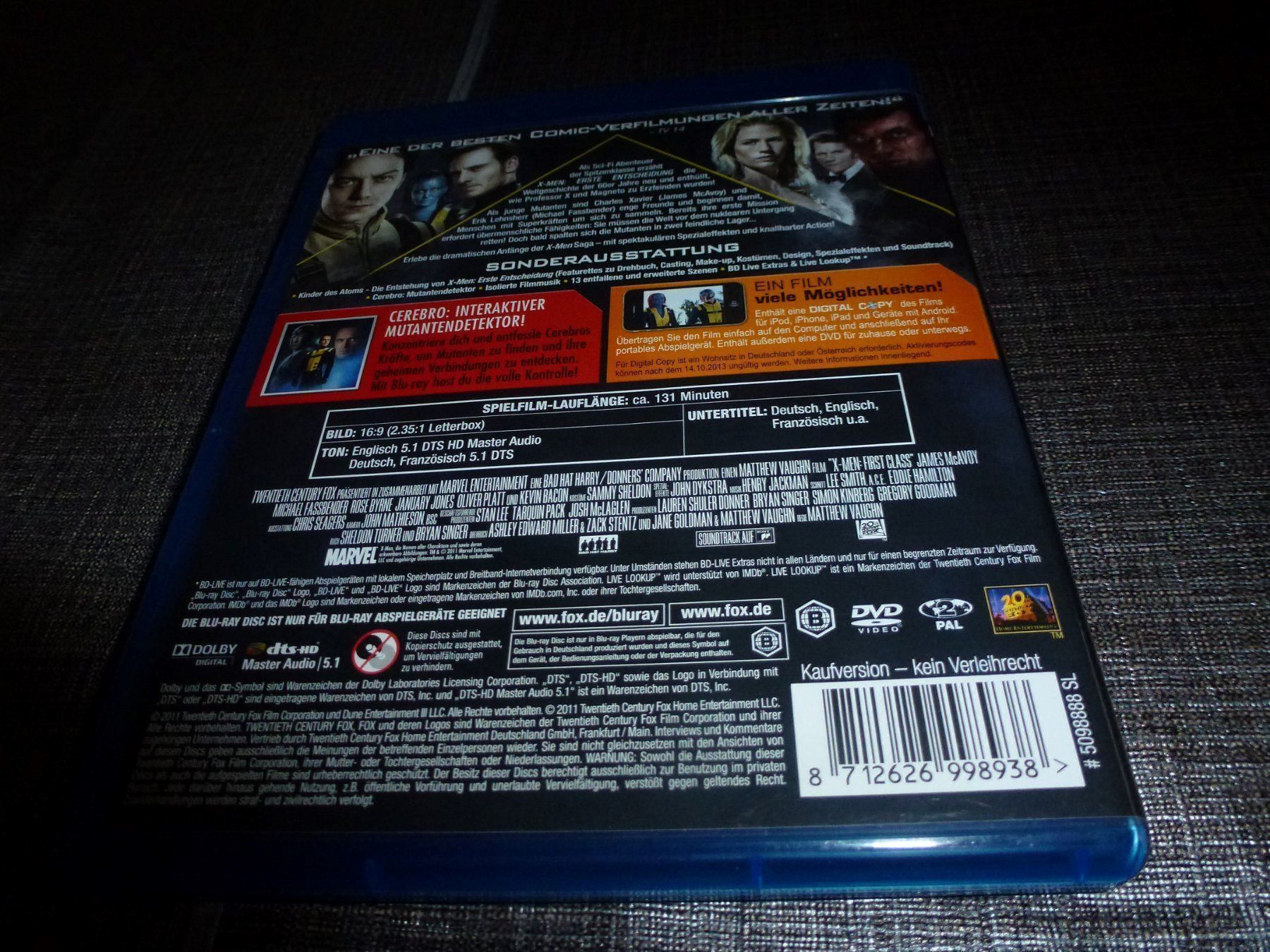 Tutti i DVDs: X-MEN Erste Entscheidung BLU-RAY – Usato da Olten venduto da Disc-Verkauf 2