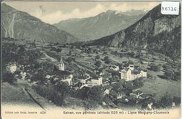 Salvan - Vue generale - Ligne Martigny-Chamonix