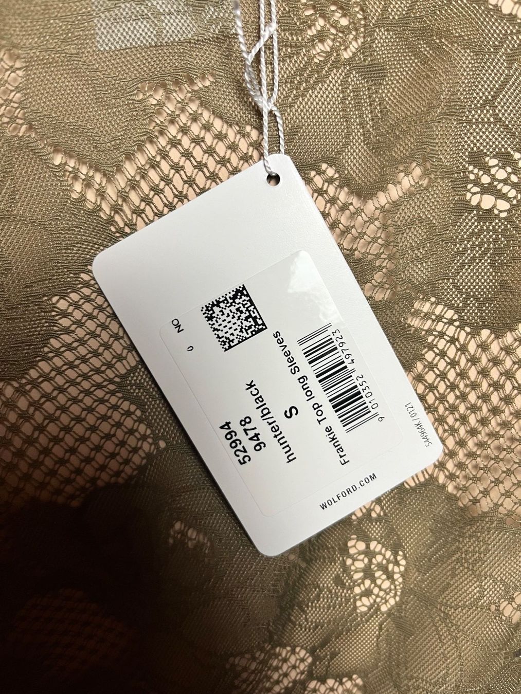 Wolford Top: WOLFORD, Langarm-Spitzenshirt Frankie, Grösse S – Nuovo e nell'imballaggio originale da Rudolfstetten venduto da gst_g7xl 2