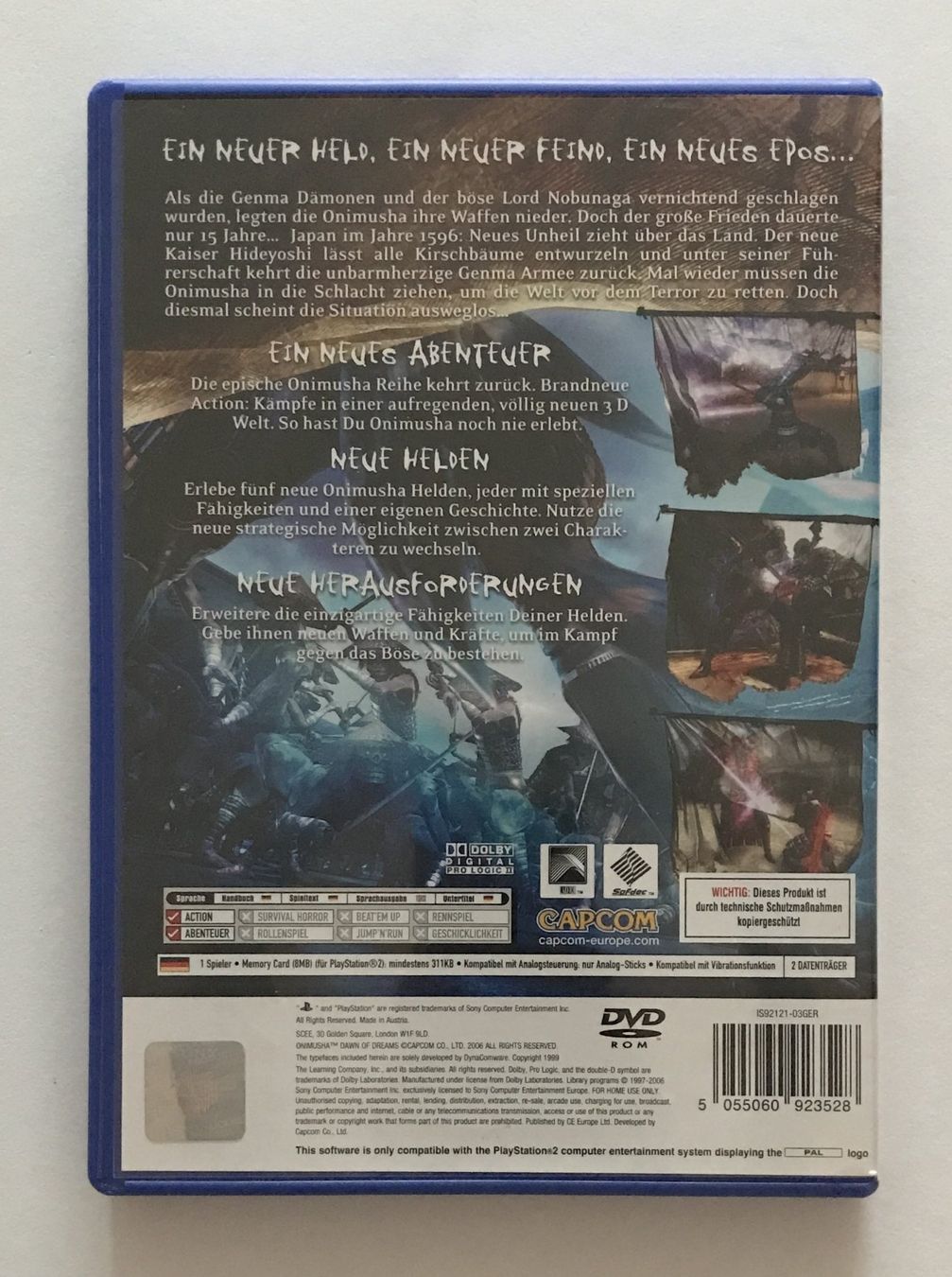 Spiele: PS2 - Onimusha: Dawn of Dreams – Gebraucht aus Allschwil von Bullach 2