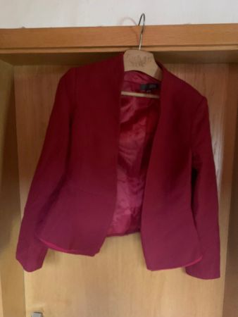 Rote Blazer Jacke, Grösse 36