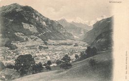 Wilderswil BE Tal Alpen Landschaft Dorf