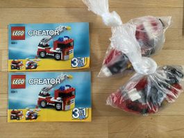 2x LEGO Creator 6911 - Feuerwehr Truck 3 in 1, komplett!
