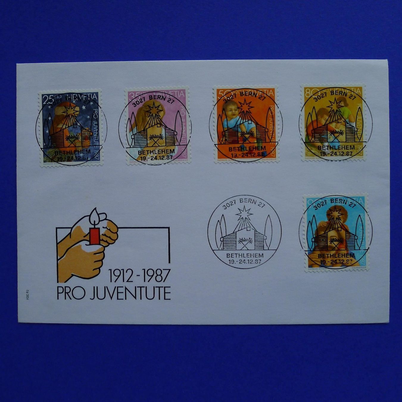 Tutti i francobolli: 1987 Vollstempel Satzbrief Bethlehem – Usato da Ebikon venduto da SilvioFreund
