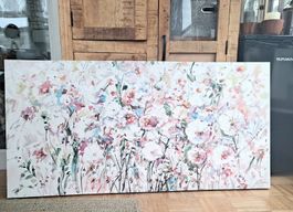 Kunstdruck auf Leinwand mit Acrylfarbe und Signatur 140 x 70