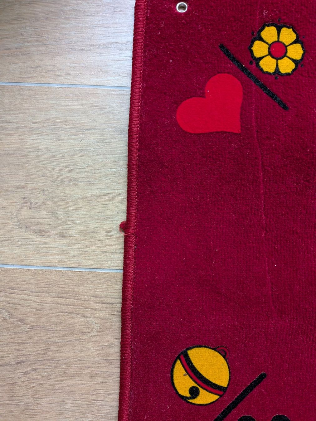 Tappeto da gioco: Jassteppich rot – Usato da Eschenbach SG venduto da SanFranciscoCalifornia 1