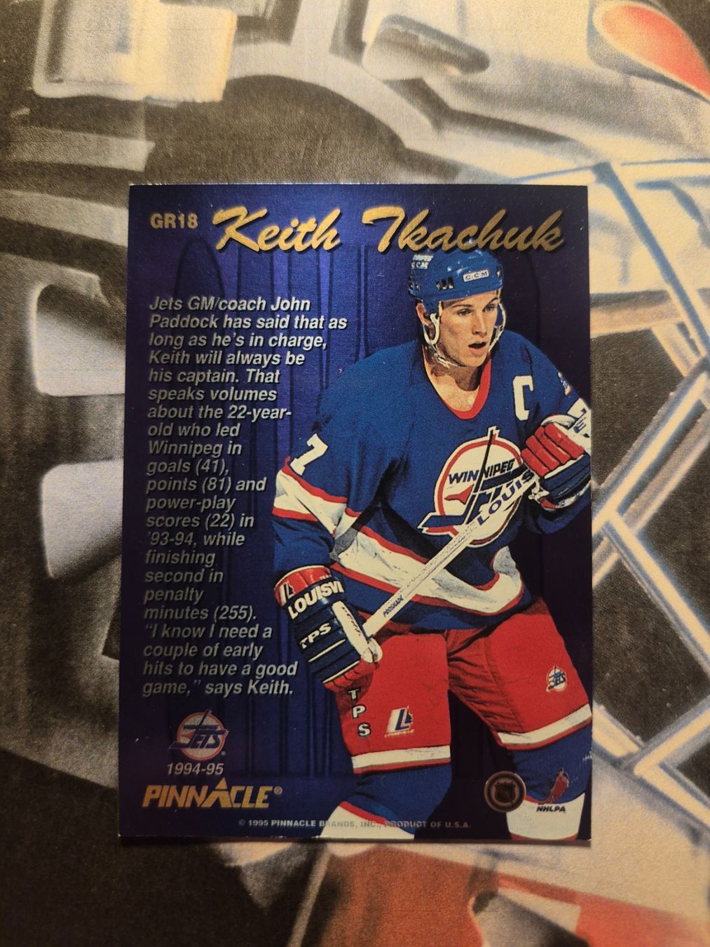 NHL Carte collezionabili: NHL Keith Tkachuk Winnipeg Jets – Usato da Treiten venduto da Sauber73 1