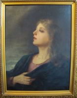 Alois Broch 1864-1934, sehr schönes Ölgemälde "junge Frau"