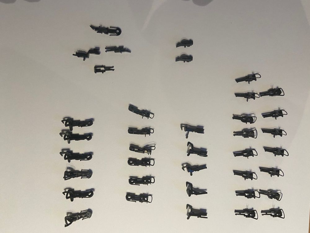10er Set - Hirschmann Kupplung KD 10 4mm 5x rot, 5x schwarz, original
