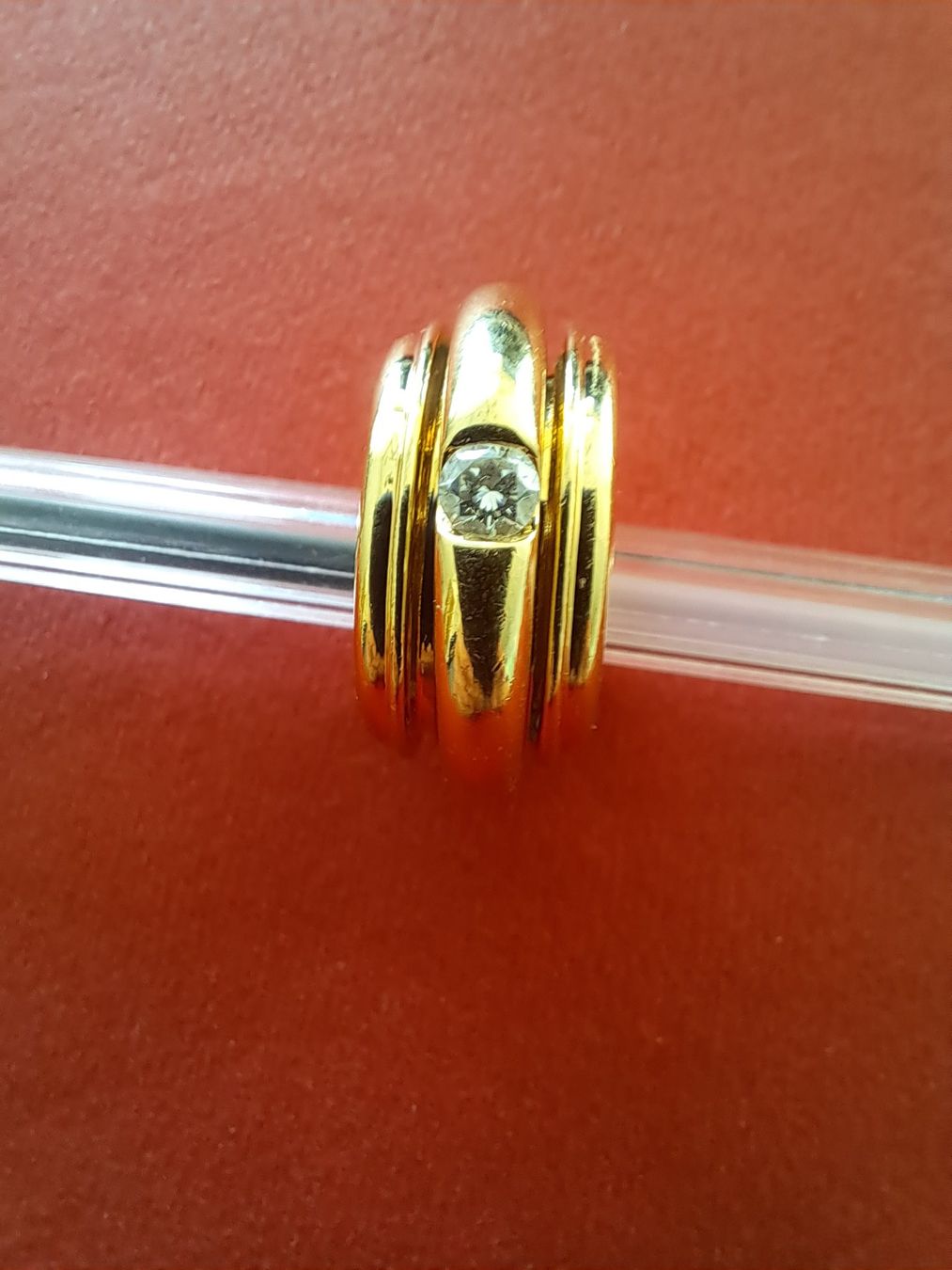 Anelli: Goldring mit Diamant – Usato da Pfäffikon ZH venduto da Valsangiaccomo 1