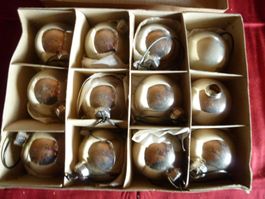 16 Weihnachtskugeln Christbaumschmuck Mundgeblasenen Gablons