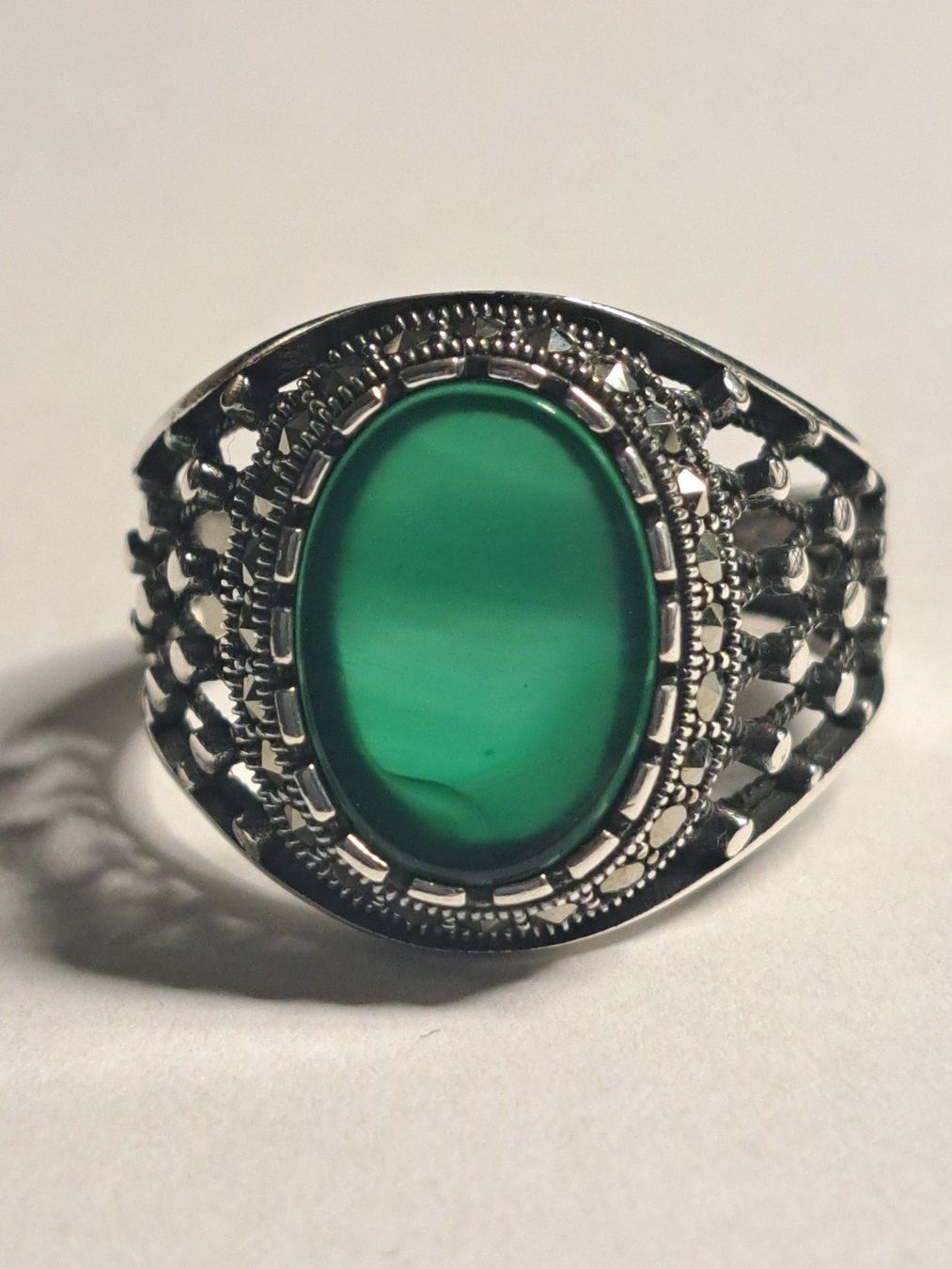 Ringe: 0005 - Bague en argent, Agate, taille 63 – Neu und originalverpackt aus Neuchâtel von NIDAVELIR