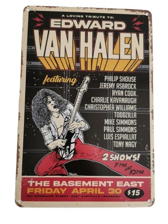 Insegne: Van Halen - Blechschild  (neu/OVP) – Nuovo e nell'imballaggio originale da Wilen b. Wollerau venduto da morethanmusic