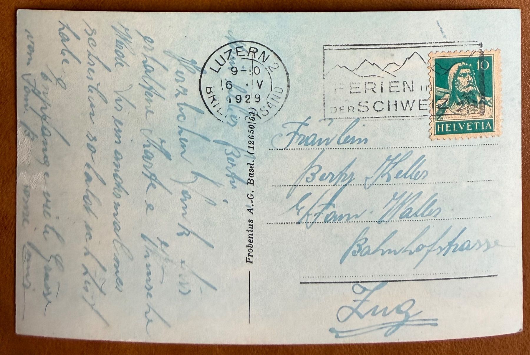 Cartes postales: Luzern - Hôtel Belvédère & Splendide 1929 – D'occasion à Lutry par Ediego 1