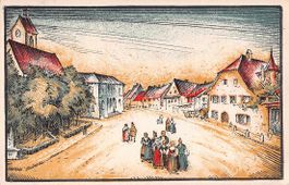 TOP Ansichtskarte: FESTSPIELE RIEHEN BS 1923