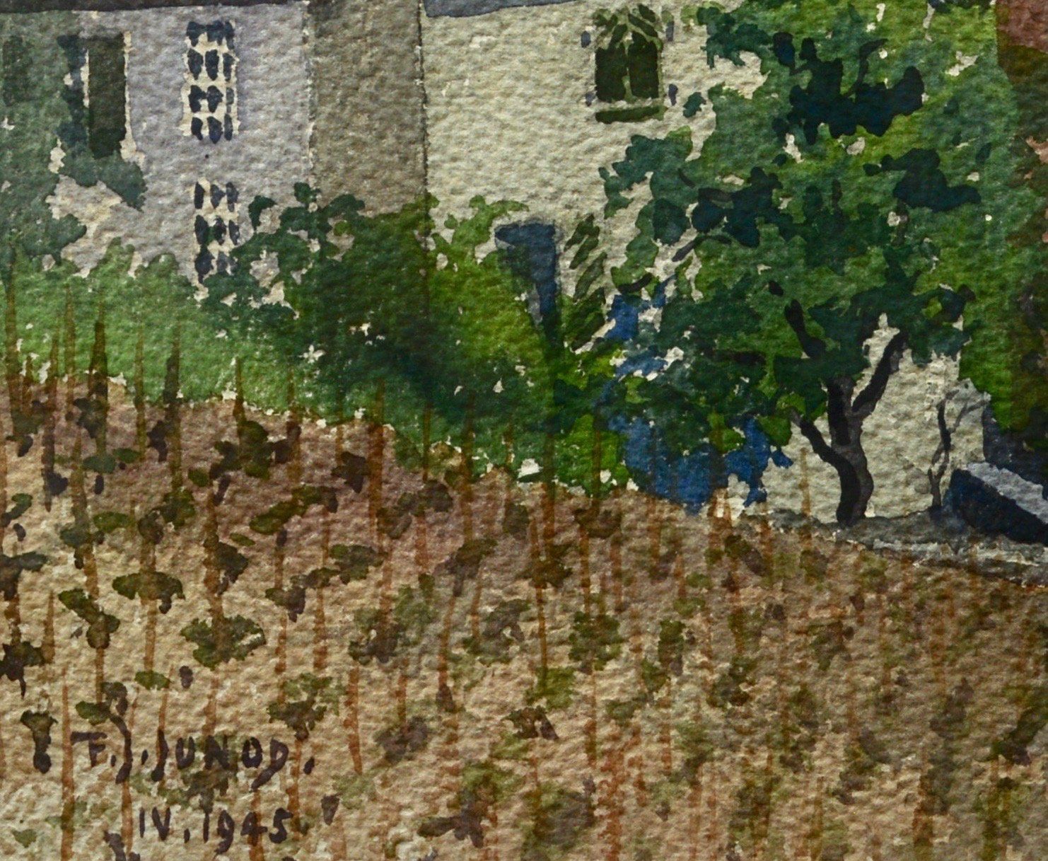 Gemälde: Neu! Aquarell "Fernand James Junod", signiert, dat. 1945 – Neu (gemäss Beschreibung) aus Oberkulm von Seebrise 2