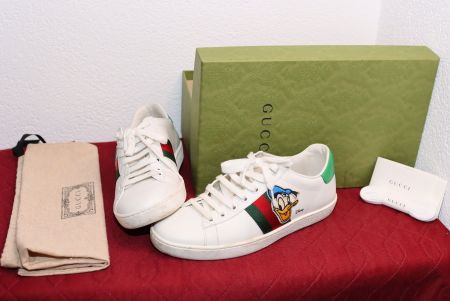 Gucci x ACE Sneaker Donald Duck Edition Limitiert (Gr 37)