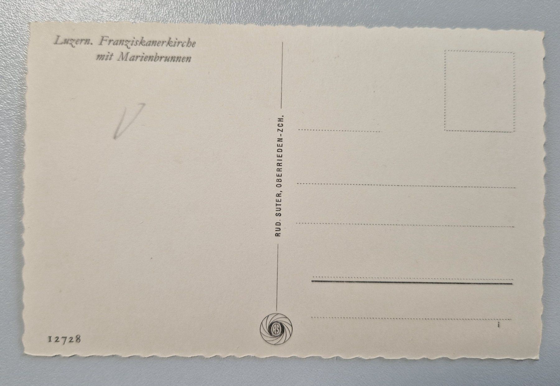 Ansichtskarten: Luzern - Franziskanerkirche – Neu (gemäss Beschreibung) aus Melchnau von Arthurius 1