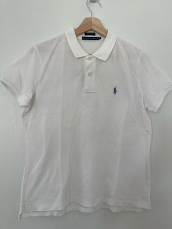 Ralph Lauren Poloshirt, weiss, Grösse XL