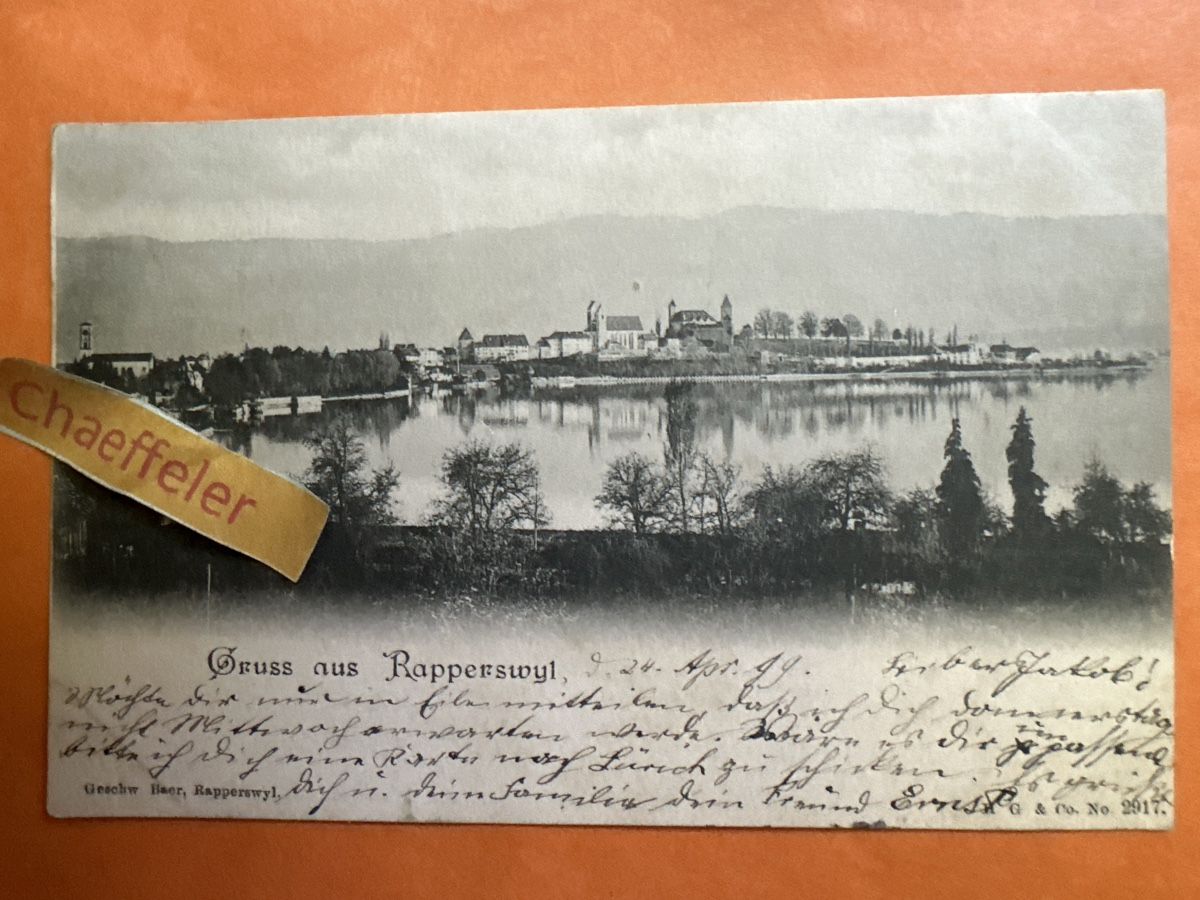 Cartes postales: 1899 gruss aus Rapperswil  – D'occasion à Zürich par Chaeffeler