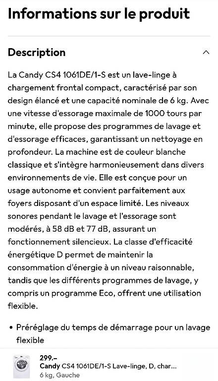 Waschmaschinen: Machine à laver comme neuve. – Gebraucht aus Yverdon-les-Bains von man_6pyy 4