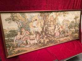 Feine Tapestry Gobelin Liebespaar mit Paradies Garten 72x168